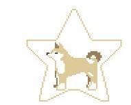 click here to view larger image of Shiba Inu Star (hand painted canvases)