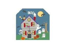 click here to view larger image of Tiny Halloween Background (hand painted canvases)