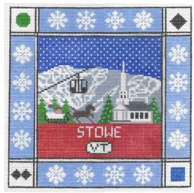 click here to view larger image of Stowe Vermont   (hand painted canvases)
