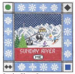 click here to view larger image of Sunday River Maine (hand painted canvases)