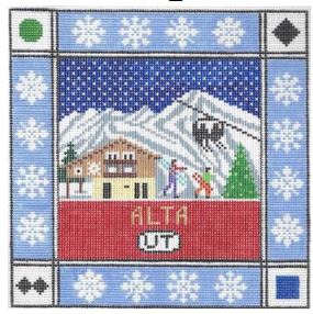 click here to view larger image of Alta Utah (hand painted canvases)