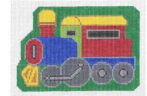 click here to view larger image of Train Locomotive Ornament (hand painted canvases)