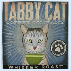 click here to view larger image of Tabby Cat (Whisker Roast) (hand painted canvases)