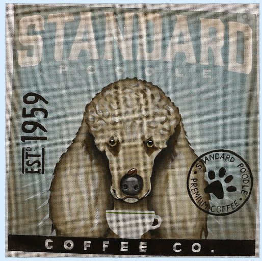 click here to view larger image of Standard Poodle (hand painted canvases)