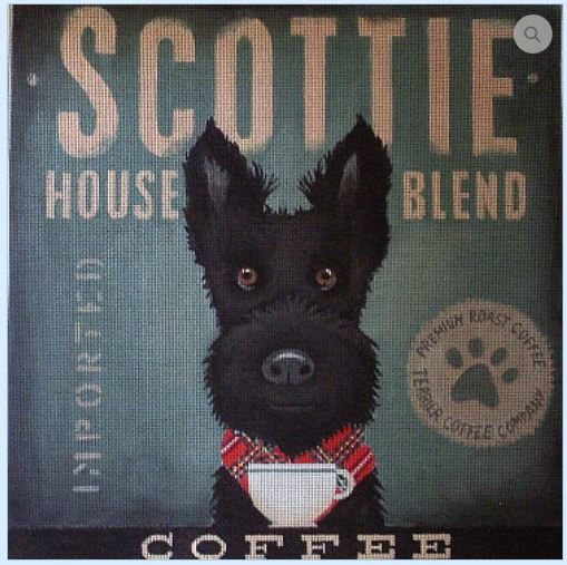click here to view larger image of Scottie (House Blend) (hand painted canvases)