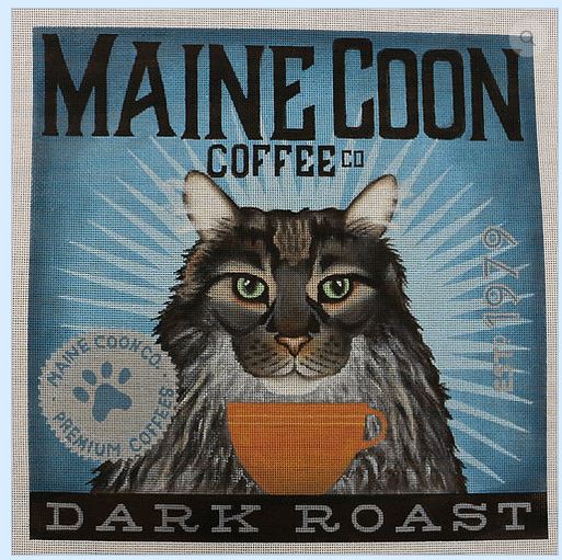 click here to view larger image of Maine Coon (Dark Roast) (hand painted canvases)
