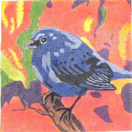 click here to view larger image of Indigo Bunting (hand painted canvases)
