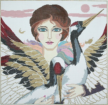 click here to view larger image of Bird Lady (hand painted canvases)