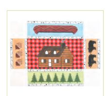 click here to view larger image of Adirondack Cabin Doorstop (hand painted canvases)