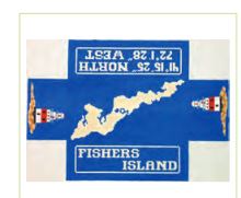 click here to view larger image of Fishers Island Doorstop (hand painted canvases)