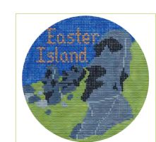click here to view larger image of Easter Island Ornament (hand painted canvases)