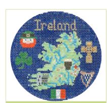 click here to view larger image of Ireland Ornament (hand painted canvases)