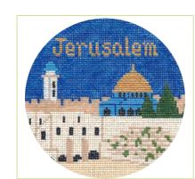 click here to view larger image of Jerusalem Ornament (hand painted canvases)