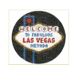click here to view larger image of Las Vegas Ornament (hand painted canvases)