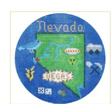 click here to view larger image of Nevada Ornament (hand painted canvases)