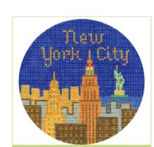 click here to view larger image of New York City Ornament (hand painted canvases)