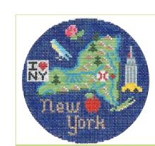 click here to view larger image of New York Ornament (hand painted canvases)