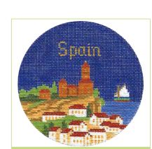 click here to view larger image of Spain Ornament (hand painted canvases)