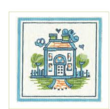 click here to view larger image of Hadley Pottery - Small House (hand painted canvases)
