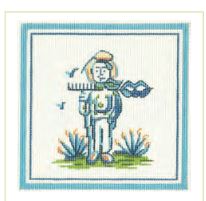click here to view larger image of Hadley Pottery - Small Farmer (hand painted canvases)