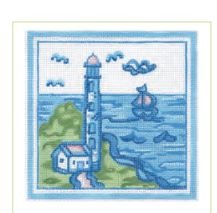 click here to view larger image of Hadley Pottery - Lighthouse (hand painted canvases)