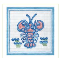 click here to view larger image of Hadley Pottery - Lobster (hand painted canvases)