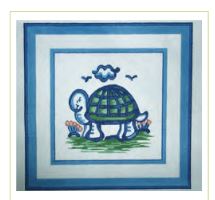 click here to view larger image of Hadley Pottery - Turtle (hand painted canvases)