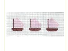 click here to view larger image of Pink Sailboats Jewelry Box Insert (hand painted canvases)