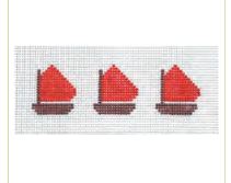 click here to view larger image of Red Sailboats Jewelry Box Insert (hand painted canvases)
