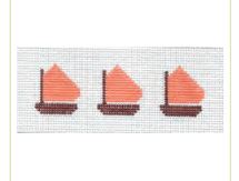 click here to view larger image of Sherbet Sailboats Jewelry Box Insert (hand painted canvases)