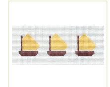 click here to view larger image of Yellow Sailboats Jewelry Box Insert (hand painted canvases)