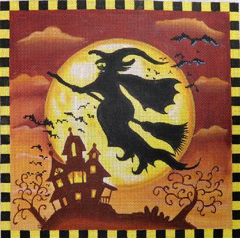 click here to view larger image of Spooky Hollow Witch (hand painted canvases)