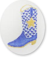 click here to view larger image of Cowboy Boot (hand painted canvases)