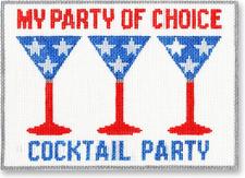 click here to view larger image of My Party of Choice, the Cocktail Party (hand painted canvases)