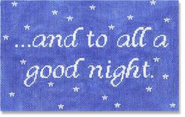 click here to view larger image of To All A Good Night (hand painted canvases)