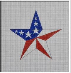 click here to view larger image of Center Point Star (hand painted canvases)