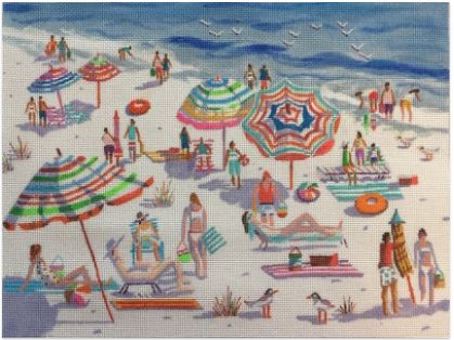 click here to view larger image of Beach Babes  (hand painted canvases)