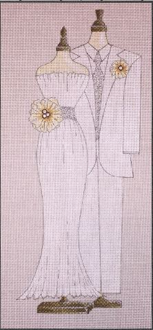 click here to view larger image of Bride and Groom (hand painted canvases)