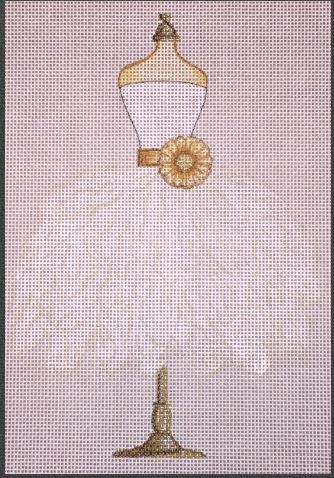 click here to view larger image of Whimsical Wedding Dress (hand painted canvases)