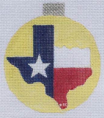 click here to view larger image of Texas Ornament (hand painted canvases)