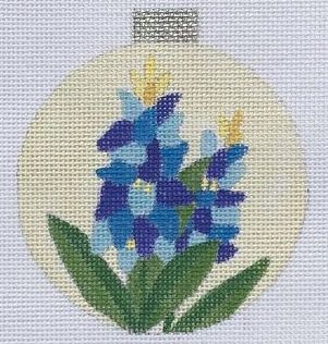 click here to view larger image of Texas Bluebonnet Ornament (hand painted canvases)