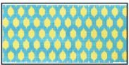 click here to view larger image of Lemons On Teal Purse Insert (hand painted canvases)