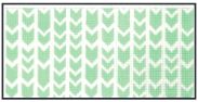 click here to view larger image of Green Arrows Purse Insert (hand painted canvases)