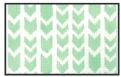 click here to view larger image of Green Arrows Purse Insert (hand painted canvases)