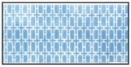 click here to view larger image of Light Blue Rectangles Purse Insert (hand painted canvases)