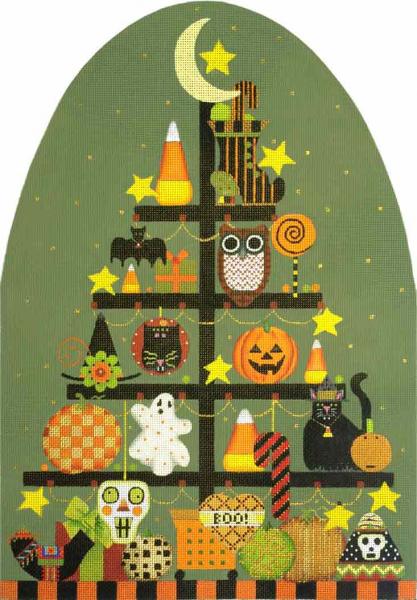 click here to view larger image of Big Halloween Tree (hand painted canvases)