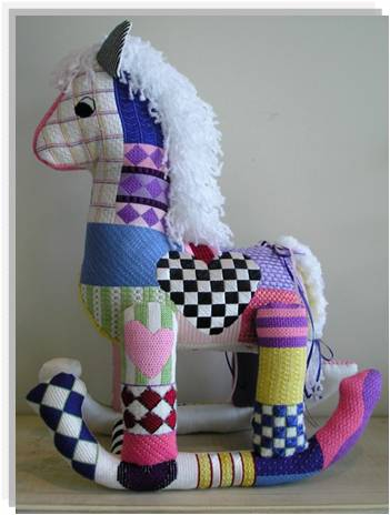 click here to view larger image of Rocking Horse 2 (hand painted canvases)