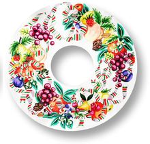 click here to view larger image of Della Robbia Wreath (hand painted canvases)