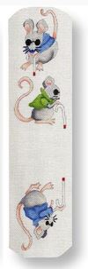 click here to view larger image of Blind Mice Eyeglass Case (hand painted canvases)