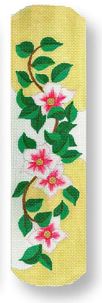 click here to view larger image of Lemon Flowers Eyeglass Case (hand painted canvases)